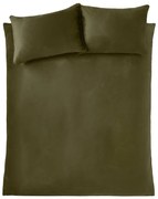 Aksamitna pościel dwuosobowa w kolorze khaki 230x220 cm Kingsley – Catherine Lansfield