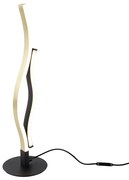 Design tafellamp zwart met goud incl. LED dimbaar - BlazeDesignerski Oswietlenie wewnetrzne