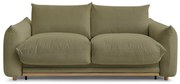 Zielona rozkładana sofa 214 cm Ernest – Bobochic Paris