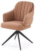 Krzesło tapicerowane K570 cynamonowe obracane HALMAR