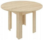 Okrągły Minimalistyczny Stół Dąb Sonoma N7-W86