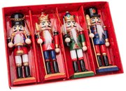 Drewniane ozdoby świąteczne zestaw 4 szt. 12,5 cm – Dakls