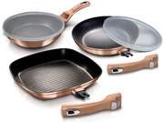 Elegancki zestaw 3 patelni z odpinaną rączką K2-W81