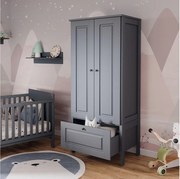 Szafa dziecięca szary 83.3x53.4x187 ajaton