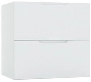 Jasnoszara szafka łazienkowa z szufladami 60 cm połysk C8-C93