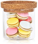 4Home Szklany pojemnik do żywności z pokrywką Cork, 450 ml, 450 ml