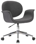 Szare krzesło obrotowe go biura i salonu - Orion