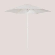 Parasol Ø235 Cm Z Tkaniny Jaden Gardenia Biel - Sklum