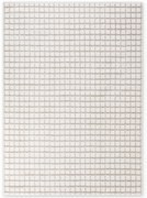 Dywan nowoczesny Jacky Kratka kremowo-beżowy 80 cm x 150 cm