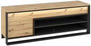 Loftowa szafka pod telewizor dąb artisan - QA B0-E00
