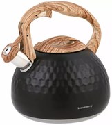 Czarny czajnik z gwizdkiem ze stali nierdzewnej 2,8L A0-T68