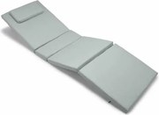 Poduszka na leżak ogrodowy - jasnoszara