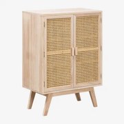 Aparador 65x35 Cm Z Drewna Ralik Design Naturalna - Sklum