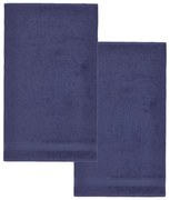 Ciemnoniebieskie bawełniane ręczniki kąpielowe frotte zestaw 2 szt. 90x140 cm Anti-Bacterial – Catherine Lansfield