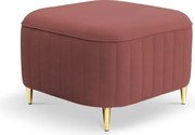 Pufa LAREN w kolorze burgundowym w tkaninie CASTEL 59