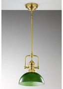Jupiter 2073 - Żyrandol na pręcie PLATINO 1xE27/15W/230V zielony/złoty