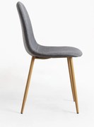 Pakiet 4 krzese z tkaniny Teok