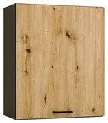 Szafka kuchenna wisząca ANIKA W60 P/L grafitowa/dąb artisan STOLKAR