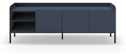 Niebieska szafka pod TV 160x55x42 cm Adara – Marckeric