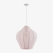 Lampa Sufitowa Belisa Z Metalu I Tkaniny Cotton Candy & Ø60 Cm - Sklum