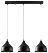 Czarna lampa wisząca z metalowym kloszem Tattoo – Opviq lights