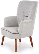 Skandynawski jasnoszary wypoczynkowy fotel do pokoju Z3-Z75