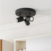 Eglo 901965 - Łazienkowa oprawa punktowa CONSUMA 3xGU10/5W/230V IP44 czarna