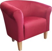 Fotel DRAWA 1 VELVET bordowy ATOS