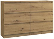 Szeroka Komoda Dąb Artisan E8-N37