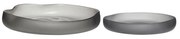 Szare szklane misy zestaw 2 szt. ø 30 cm Bow – Hübsch