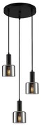 ITALUX PND-65342-3A-BK+SG - Żyrandol na lince SANTIA 3xE27/40W/230V czarne