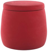 Czerwony aksamitny puf dziecięcy Posh Velvet – Yellow Tipi