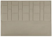 Zagłówek łóżka 180 cm - Welur - Taupe - HERMINE
