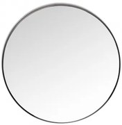 Okrągłe Lustro Ścienne Z Metalu Ø60,5 Cm Gon Czarna - Sklum