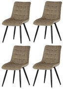 Zestaw krzeseł do jadalni CT-384 CAP4, 4 szt.