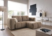 Masseno Narożnik ARTE z funkcją spania i pojemnikiem na pościel Narozniki L, Rozkładana sofa - Brązowy, BELLO 10