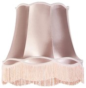 Abażur z jedwabiu różowy 45 cm - Granny Retro
