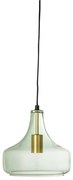 Zielona lampa wisząca ze szklanym kloszem ø 25,5 cm Yuser – Bloomingville
