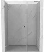 Mexen Lunar-B drzwi prysznicowe uchylne lewe 110 cm, transparent, chrom - 832S-110-050-01-00-L