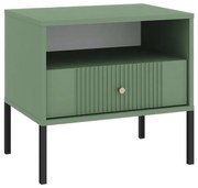 Szafka nocna LUE zielona/czarna