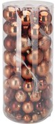 Zestaw ozdób choinkowych Golden Brown, 100 szt., plastik