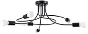 Czarna lampa sufitowa z wygiętymi ramionami loft - A636-Ewiltons
