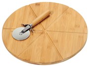 Kesper 58462 Deska i krajalnica do pizzy, śr. 32 cm