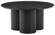 Czarny okrągły stolik ø 80 cm Lua – MOME