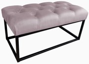 Ławka CHESTERFIELD LOFT MG55 pufa podnóżek metal