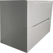 Szafka łazienkowa pod umywalkę wisząca - Szary - 80 cm - STEFANIE