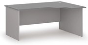 Narożne biurko PRIMO GRAY, 160x120 cm, prawe, szary/grafit