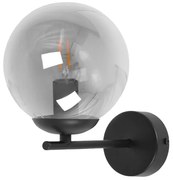 Industrialny grafitowy szklany kinkiet S6-R43