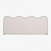 Zagłówek Elenor 220cm Z Tkaniny Szenilowej Tkaniny Szenil Off-white & 200 - Sklum