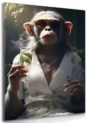 Obraz zwierzęcy gangster małpa